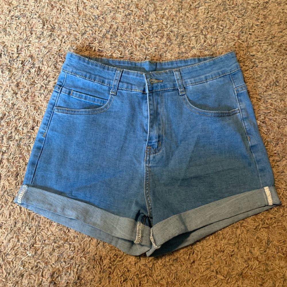 Blue jean shorts